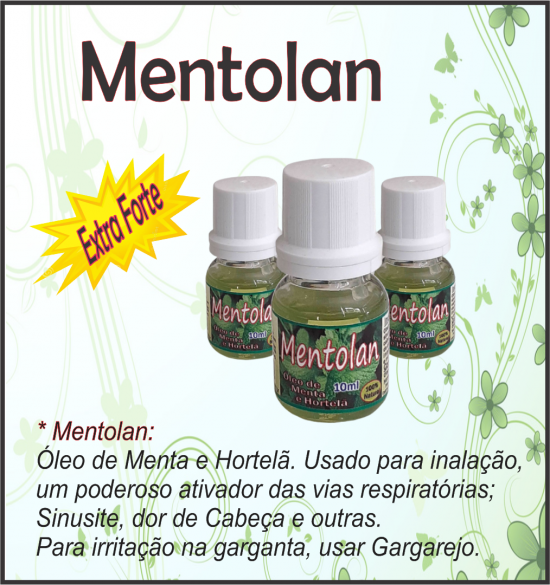 Mentolan - Óleo de Menta e Hortelã