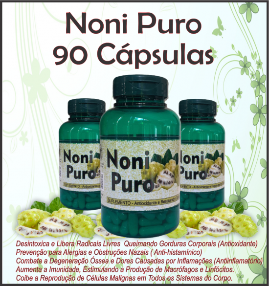 Noni Puro - 90 Cápsulas